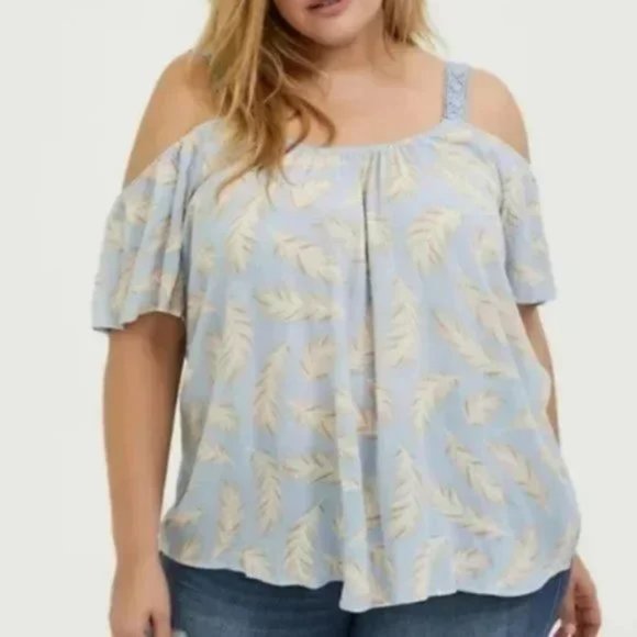 torrid Tops - Torrid Feather Blouse
